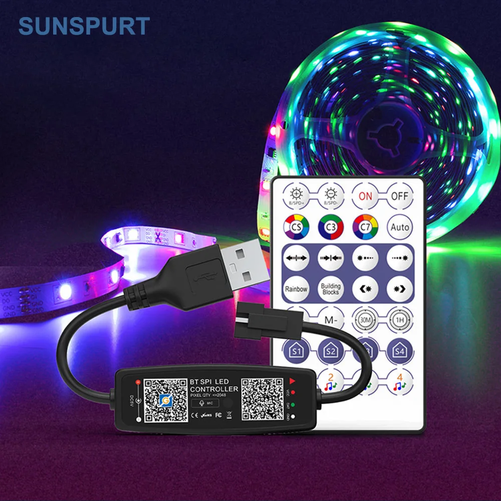 Контроллер WS2812B Bluetooth Музыкальное WIFI Управление для Pixel Светодиодная лента SK6812 WS2811 WS2812 Ленточные светильники USB 5 В Пульт дистанционного управления
Контроллер WS2812B Bluetooth Музыкальное WIFI Управление для Pixel Светодиодная лента SK6812 WS2811 WS2812 Ленточные светильники USB 5 В Пульт дистанционного управления