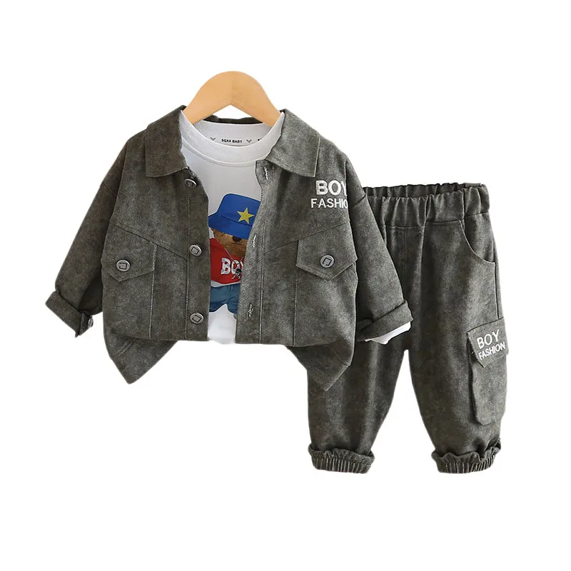 Kids Set 2024 Fall Baby Boy Clothes 12 To 18 Months Letter Single Breasted Long Sleeve Jackets + T-shirts + Pants Boys Outfits
Kids Set 2024 Fall Baby Boy Clothes 12 To 18 Months Letter Single Breasted Long Sleeve Jackets + T-shirts + Pants Boys Outfits