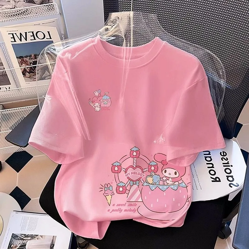 Boys Girls Kawaii Sanrio Anime Ins Fashion Short Sleeved Shirt 2025 New Cute Summer Print Cotton Baby Clothes Gifts Toys
Boys Girls Kawaii Sanrio Anime Ins Fashion Short Sleeved Shirt 2025 New Cute Summer Print Cotton Baby Clothes Gifts Toys