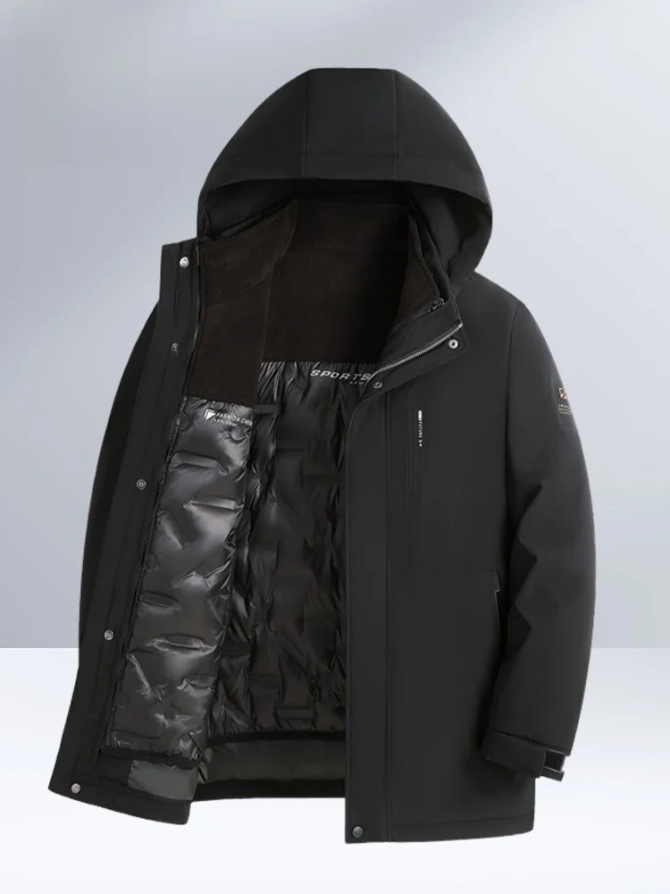 Rn Пуховая мужская куртка с капюшоном Thiened White Du Feather Повседневная теплая верхняя одежда Зимнее Новое поступление Спорт на открытом воздухе Ежедневно
Rn Пуховая мужская куртка с капюшоном Thiened White Du Feather Повседневная теплая верхняя одежда Зимнее Новое поступление Спорт на открытом воздухе Ежедневно