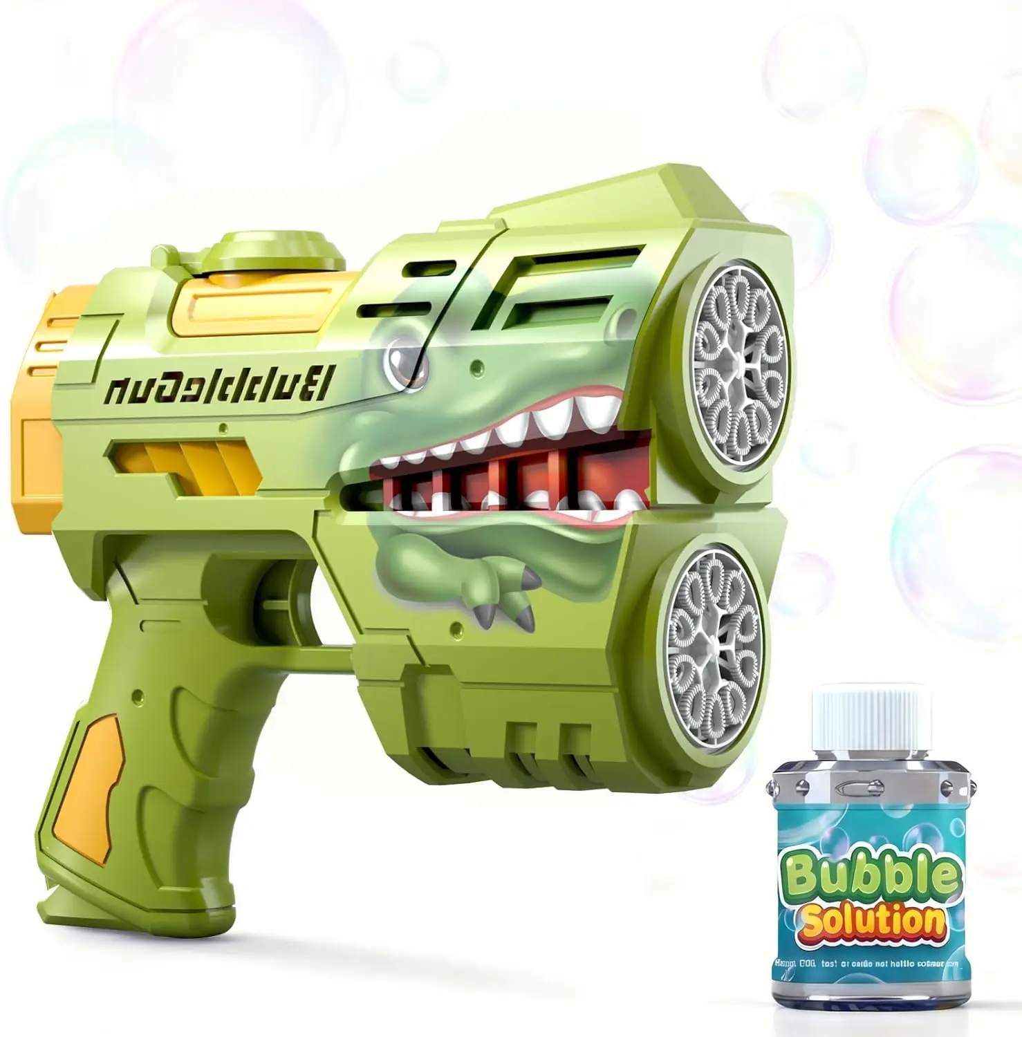 Rechargeable Dinosaur Bubble Gun with LED Lights for Kids, 360° Leak-Proof, Gift for Toddlers
Rechargeable Dinosaur Bubble Gun with LED Lights for Kids, 360° Leak-Proof, Gift for Toddlers