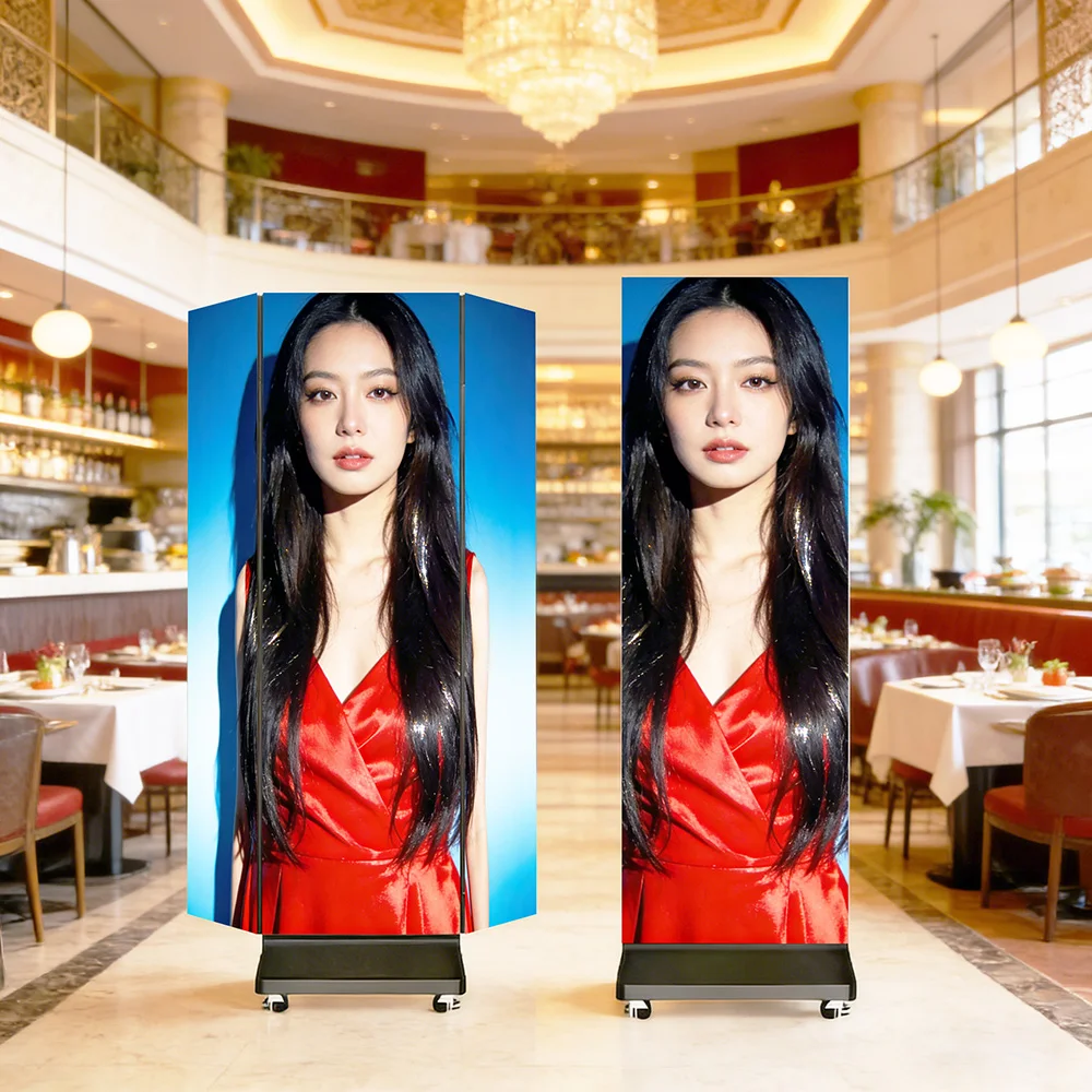 Best Selling Indoor Advertising Floor Stand Led Poster P3.91 Foldable Led Display Screen For Restaurant
Best Selling Indoor Advertising Floor Stand Led Poster P3.91 Foldable Led Display Screen For Restaurant