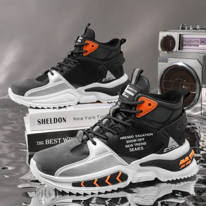Классическая мужская повседневная спортивная обувь с высоким берцем, кожаные непромокаемые мужские кроссовки, зимняя хлопковая теплая обувь для мужчин, зимняя обувь на платформе
Классическая мужская повседневная спортивная обувь с высоким берцем, кожаные непромокаемые мужские кроссовки, зимняя хлопковая теплая обувь для мужчин, зимняя обувь на платформе