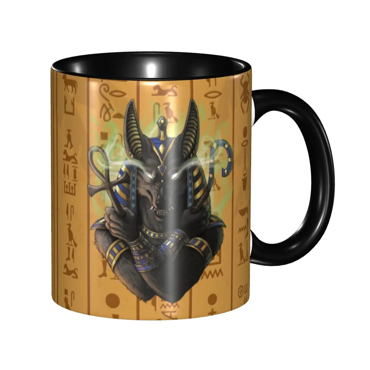 DIY Protector Of Souls Ceramic Mugs Customized Hieroglyphs Anubis Coffee Cup Creative Present
DIY Protector Of Souls Ceramic Mugs Customized Hieroglyphs Anubis Coffee Cup Creative Present