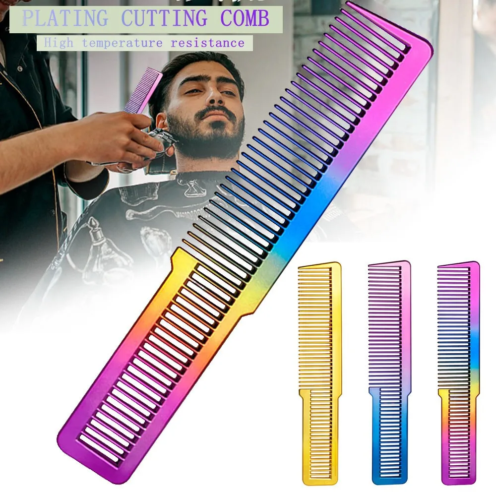 3 Colors Professional Electroplated Clipper Comb Barber Comb Stylist Styling Tool Accessories Salon Anti-static Hair Cut Comb
3 Colors Professional Electroplated Clipper Comb Barber Comb Stylist Styling Tool Accessories Salon Anti-static Hair Cut Comb