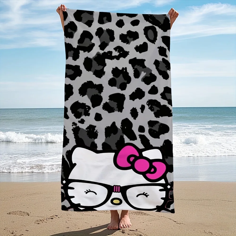 Пляжное полотенце Sanrio Hello Kitty с леопардовым принтом, 1 шт., полиэстер, быстросохнущее, легкое, мягкое полотенце для плавания, серфинга, кемпинга, путешествий
Пляжное полотенце Sanrio Hello Kitty с леопардовым принтом, 1 шт., полиэстер, быстросохнущее, легкое, мягкое полотенце для плавания, серфинга, кемпинга, путешествий
