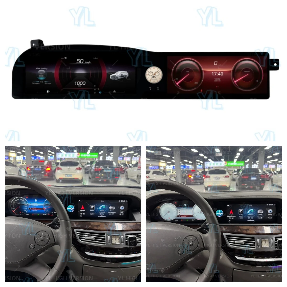 Android Dual Car Digital Odometer Speed Screen For Mercedes-Benz S W221 2006-2013 Car GPS HeadUnit Multimedia Player Carplay BT
Android Dual Car Digital Odometer Speed Screen For Mercedes-Benz S W221 2006-2013 Car GPS HeadUnit Multimedia Player Carplay BT