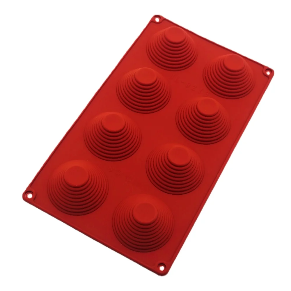 New Arrival 8 Hole Silicone Conical Spiral Shape Cake Mold DIY Pastry Jelly Macaron Chocolate Cake Biscuit Kitchen Baking Tools
New Arrival 8 Hole Silicone Conical Spiral Shape Cake Mold DIY Pastry Jelly Macaron Chocolate Cake Biscuit Kitchen Baking Tools