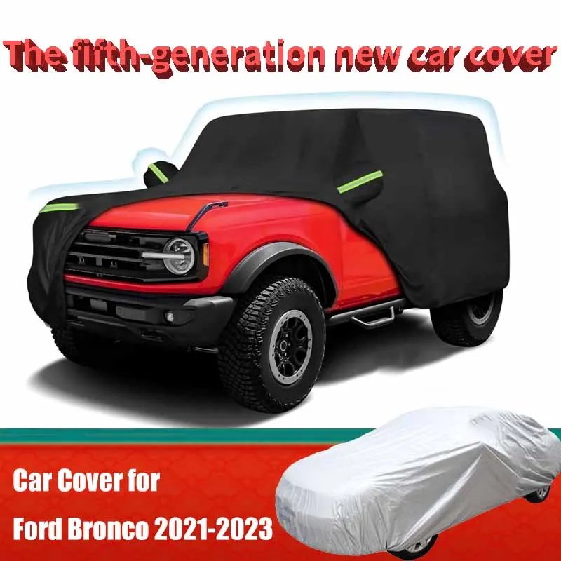 Car Cover Fit for Ford Bronco 2 Door 2021-2023 Outdoor Waterproof All Weather Wind Sun UV and Dust Protection with Zipper Door
Car Cover Fit for Ford Bronco 2 Door 2021-2023 Outdoor Waterproof All Weather Wind Sun UV and Dust Protection with Zipper Door