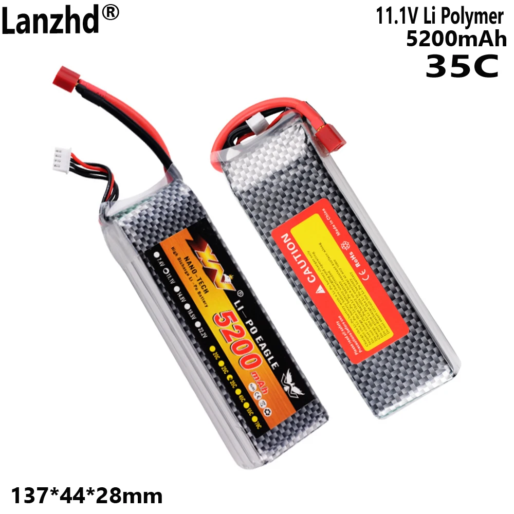 Полимерный литий-ионный аккумулятор 11,1 В, 5200 мАч, 35C для беспилотного лета (БПЛА), вертолета, модели самолета 3S, радиоуправляемого автомобиля
Полимерный литий-ионный аккумулятор 11,1 В, 5200 мАч, 35C для беспилотного лета (БПЛА), вертолета, модели самолета 3S, радиоуправляемого автомобиля