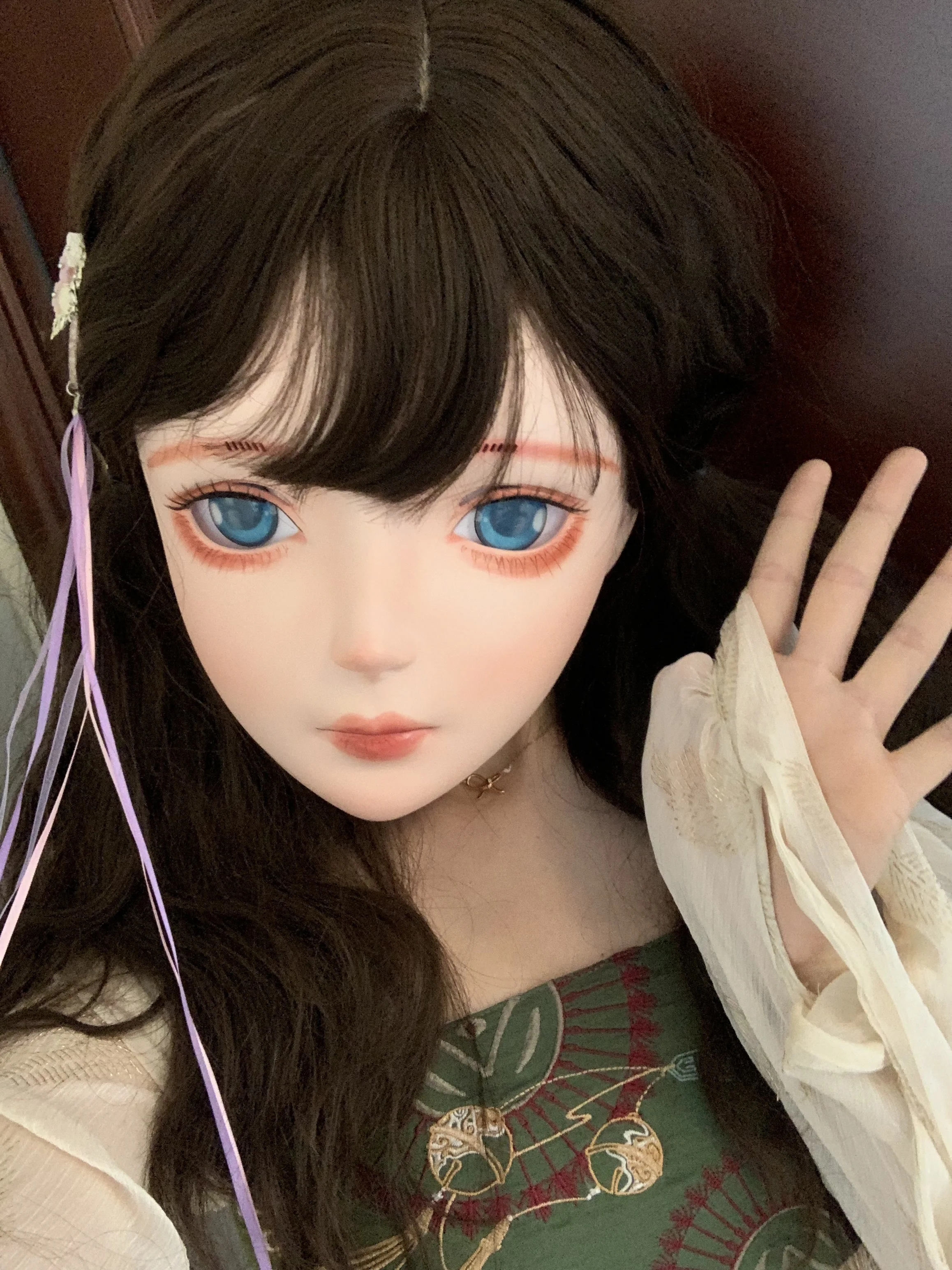 (AL31)Handmade Sweet Female/Girl Resin Half Head Cosplay Japanese Anime Role Play Lolita Kigurumi Doll Mask Crossdresser
(AL31)Handmade Sweet Female/Girl Resin Half Head Cosplay Japanese Anime Role Play Lolita Kigurumi Doll Mask Crossdresser