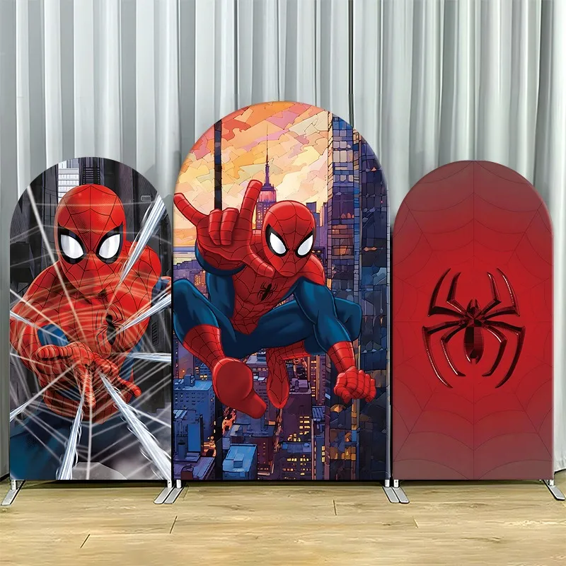 Arch Backdrop Cover Single Side Spider Man Hero Poses Web Urban Skyline Red Blue Party Decoration Photo Booth Background Props
Arch Backdrop Cover Single Side Spider Man Hero Poses Web Urban Skyline Red Blue Party Decoration Photo Booth Background Props