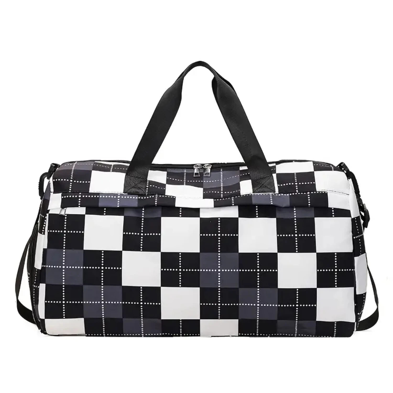 Plaid Pattern Duffel Bag, Double Handle Zipper Travel Storage Bag Sports Fitness Gym Bag
Plaid Pattern Duffel Bag, Double Handle Zipper Travel Storage Bag Sports Fitness Gym Bag