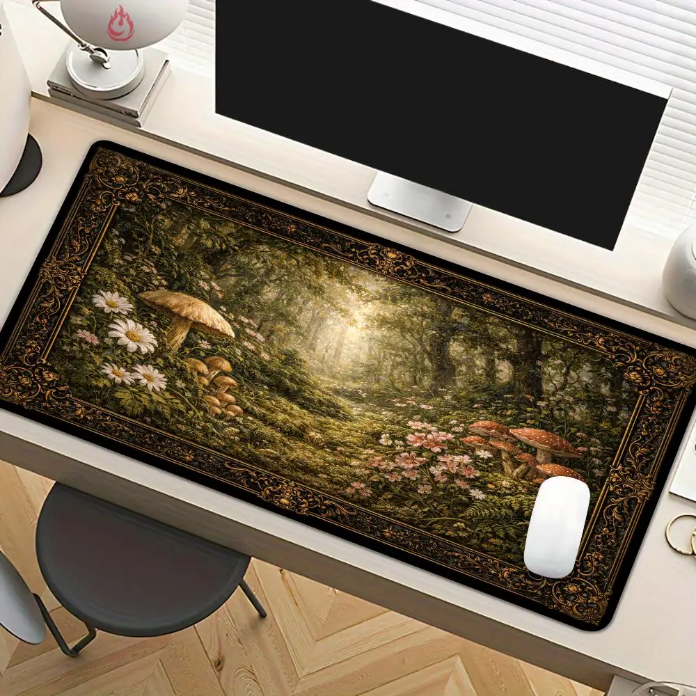 Vintage-style fantasy forest Mouse pad Desk Mat With Stitched Edge Non-Slip office carpet pc accessories Gaming mat tapis souris
Vintage-style fantasy forest Mouse pad Desk Mat With Stitched Edge Non-Slip office carpet pc accessories Gaming mat tapis souris