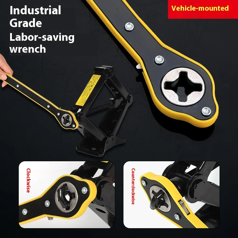 Car Labor-saving Jack Ratchet Wrench Scissor Jack Garage Tire Wheel Lug Wrench Handle Labor-saving Wrench Car Repair Tool
Car Labor-saving Jack Ratchet Wrench Scissor Jack Garage Tire Wheel Lug Wrench Handle Labor-saving Wrench Car Repair Tool