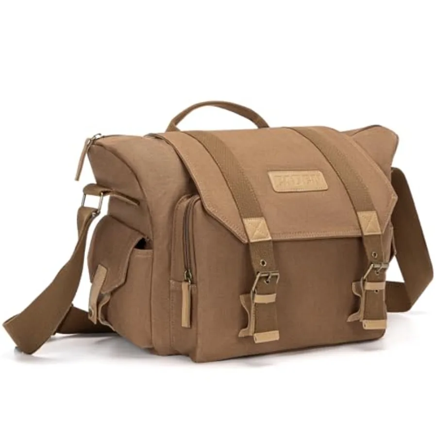 Camera Bag Case Canvas Compatible for Nikon Canon Sony DSLR/SLR Mirrorless Camera with Tripod Holder Camera Shoulder Messenger
Camera Bag Case Canvas Compatible for Nikon Canon Sony DSLR/SLR Mirrorless Camera with Tripod Holder Camera Shoulder Messenger