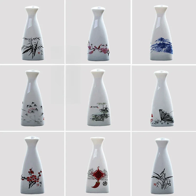 150ml Japanese Ceramic Sake Jug Retro Wine Dispenser Chinese Baijiu Soju Hip Flask Barware Bar Houehold Kitchen Accessories
150ml Japanese Ceramic Sake Jug Retro Wine Dispenser Chinese Baijiu Soju Hip Flask Barware Bar Houehold Kitchen Accessories