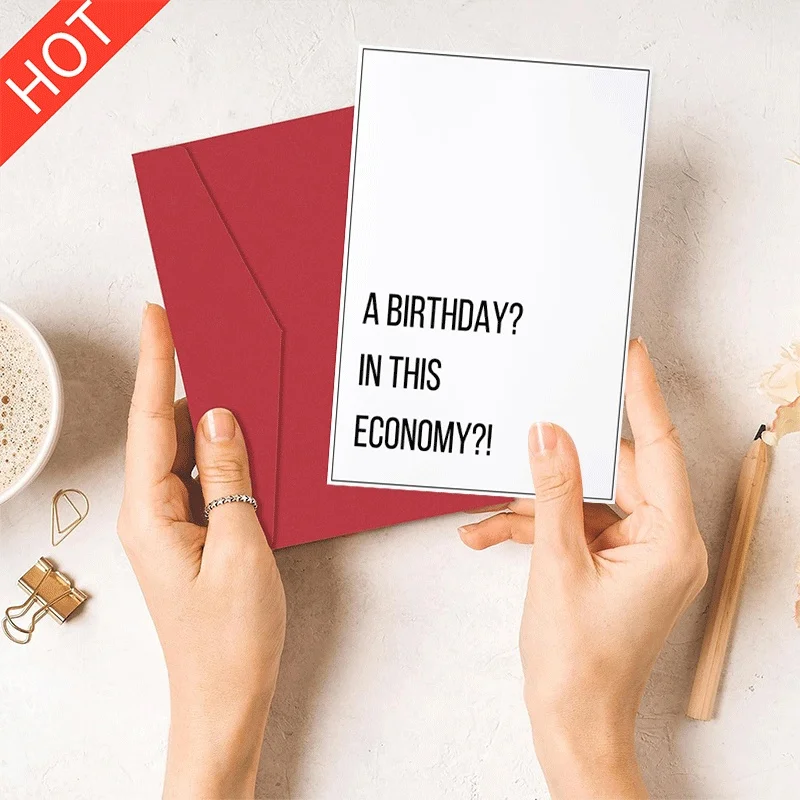 Funny Birthday Card, Sarcastic Economy Themed Birthday Greeting Card for Friend Family
Funny Birthday Card, Sarcastic Economy Themed Birthday Greeting Card for Friend Family