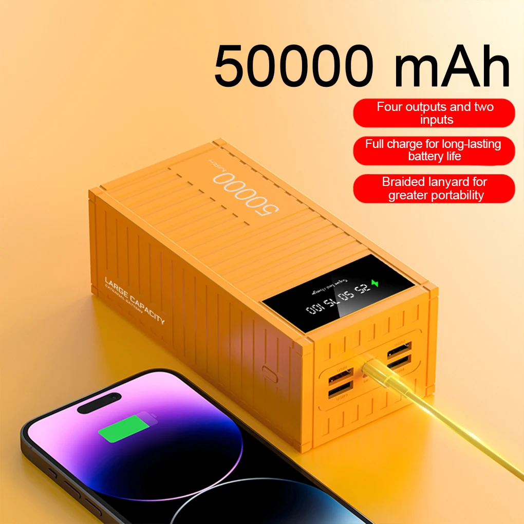 50000mAh Outdoor Portable Powerbank Creative Portable Charger Power Bank Battery Charger For iPhone Samsung Huawei
50000mAh Outdoor Portable Powerbank Creative Portable Charger Power Bank Battery Charger For iPhone Samsung Huawei