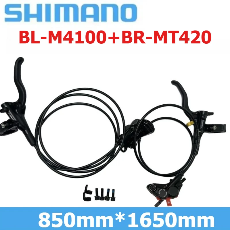 Гидравлический дисковый тормоз SHIMANO MT420 с 4 поршнями и рычагом M4100 для горных велосипедов
Гидравлический дисковый тормоз SHIMANO MT420 с 4 поршнями и рычагом M4100 для горных велосипедов