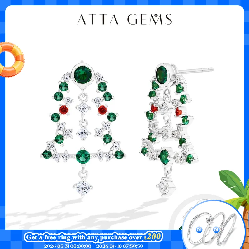Attagems 2025 Christmas Tree Stud Earrings S925 Sterling Silver 18K Gold Plated Zircon Eardrop For Women Girl Party Fine Jewelry
Attagems 2025 Christmas Tree Stud Earrings S925 Sterling Silver 18K Gold Plated Zircon Eardrop For Women Girl Party Fine Jewelry