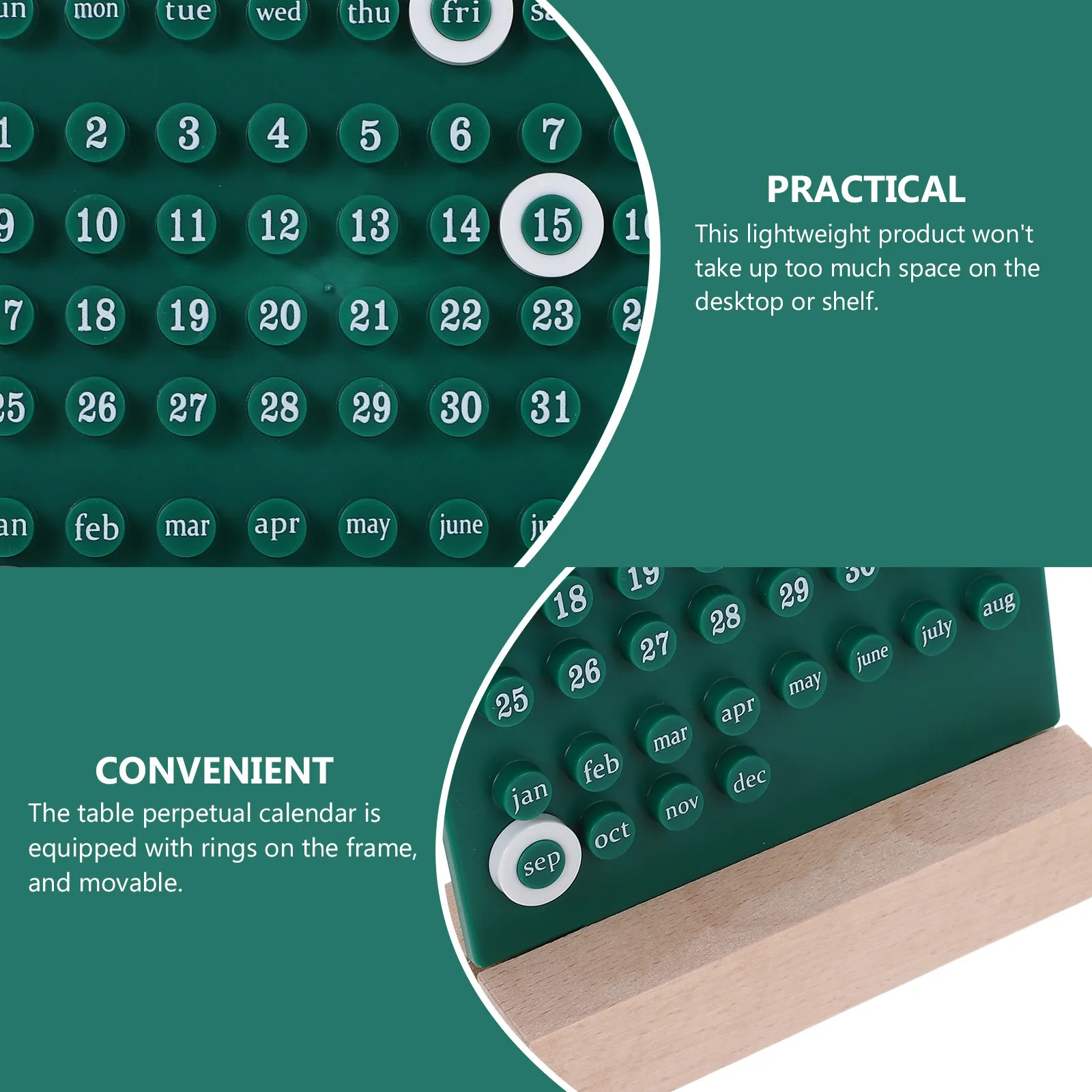 Perpetual Desk Calendar Creative Stylish Table Calendar Home Office Date Display Decorative Desktop Ornament Small Office Decor
Perpetual Desk Calendar Creative Stylish Table Calendar Home Office Date Display Decorative Desktop Ornament Small Office Decor