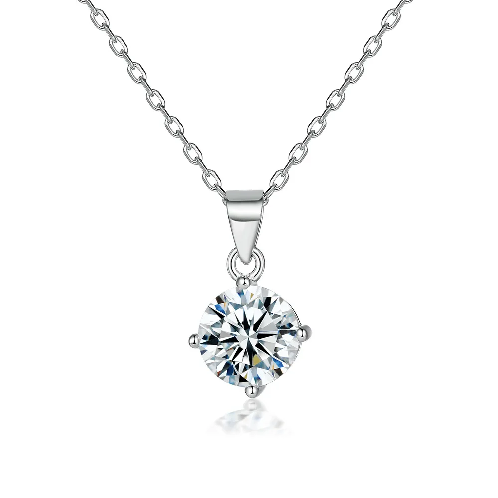 S925 pure silver plated 18K gold PT950 platinum gemstone diamond pendant necklace moissanite diamond fashion accessory
S925 pure silver plated 18K gold PT950 platinum gemstone diamond pendant necklace moissanite diamond fashion accessory