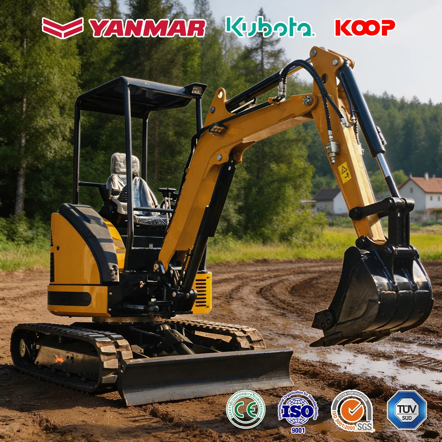 Mini Excavator For Kubota 3 ton Customized Free Shipping Multi-function Kubota Engine Digger Small Crawler Farm Excavators Home
Mini Excavator For Kubota 3 ton Customized Free Shipping Multi-function Kubota Engine Digger Small Crawler Farm Excavators Home