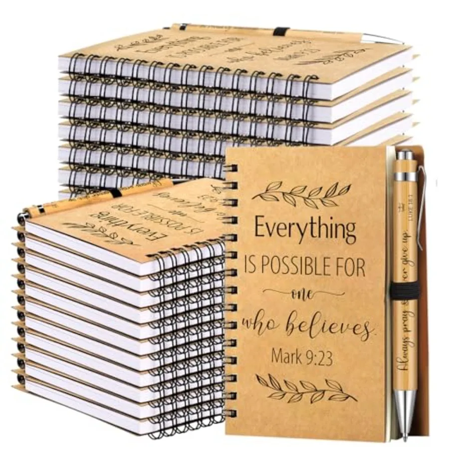 100 Pcs Appreciation Gifts and Church Christian Gifts Set Include 50 Pcs Spiral Notebooks 50 Pcs Pens for Adults Party Favors
100 Pcs Appreciation Gifts and Church Christian Gifts Set Include 50 Pcs Spiral Notebooks 50 Pcs Pens for Adults Party Favors