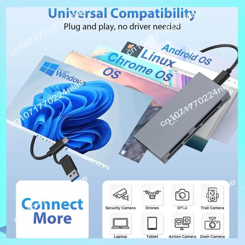 A17Z New 6-In-1 Cfexpress Type A Card Reader USB3.2 Multi-Card Simultaneous Reading 10Gbps SD/TF/CF/XD/MS/Cfe-A Card Reader
A17Z New 6-In-1 Cfexpress Type A Card Reader USB3.2 Multi-Card Simultaneous Reading 10Gbps SD/TF/CF/XD/MS/Cfe-A Card Reader