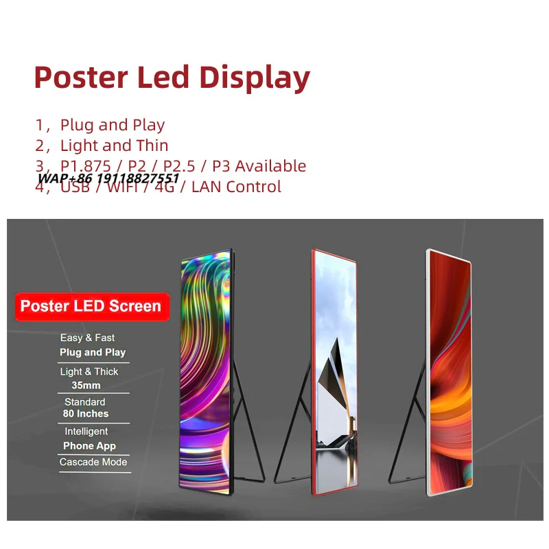 Hot-Selling P2.5 P3 Indoor Advertising LED Display 1920*640mm Portable WIFI Smart Player for Shopping Mall Stores and Retailers
Hot-Selling P2.5 P3 Indoor Advertising LED Display 1920*640mm Portable WIFI Smart Player for Shopping Mall Stores and Retailers