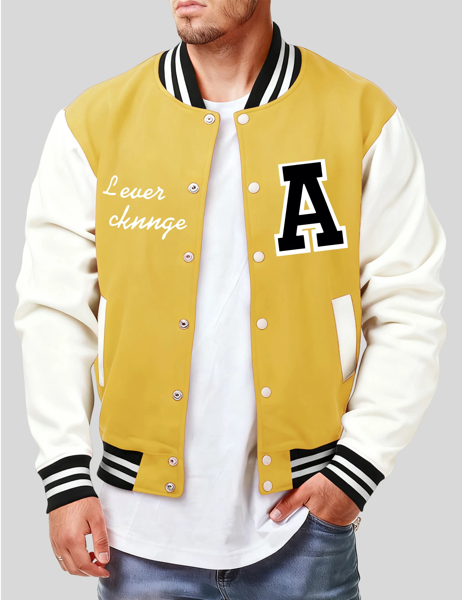 Мужская куртка с художественным словом и буквенным узором, модная свободная бейсбольная майка, мягкая повседневная уличная одежда, осенняя флисовая мужская одежда
Мужская куртка с художественным словом и буквенным узором, модная свободная бейсбольная майка, мягкая повседневная уличная одежда, осенняя флисовая мужская одежда