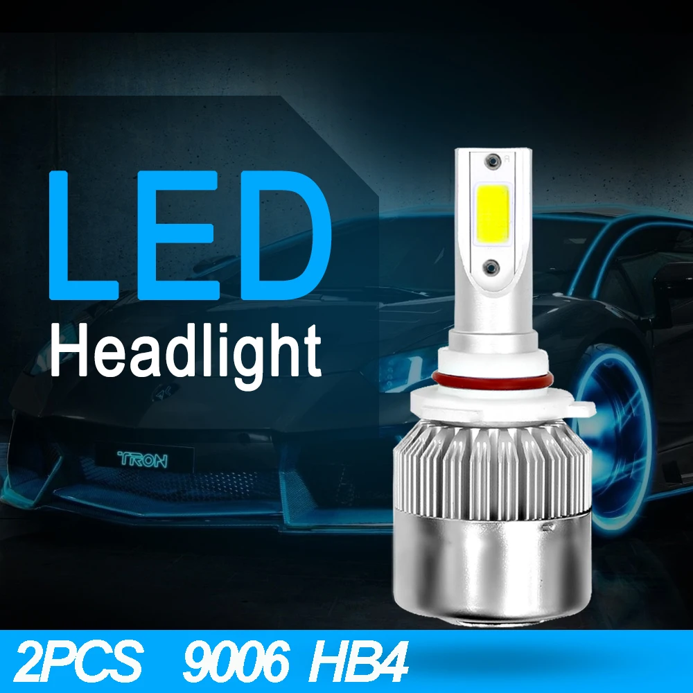 2x HB4 9006 LED Car Headlight Bulbs 72W 8400LM 12V White 6000K 8000K Ice Blue COB Headlamps Auto Turbo Lights with Cooling Fan
2x HB4 9006 LED Car Headlight Bulbs 72W 8400LM 12V White 6000K 8000K Ice Blue COB Headlamps Auto Turbo Lights with Cooling Fan