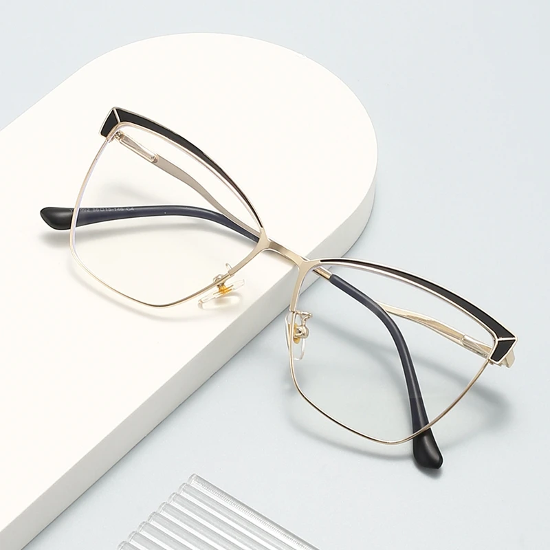 OKH Trendy Metal Cat Eye Frame Eyeglasses Frame for Women Small Anti Blue Light New Style Fashion Glasses Frame
OKH Trendy Metal Cat Eye Frame Eyeglasses Frame for Women Small Anti Blue Light New Style Fashion Glasses Frame