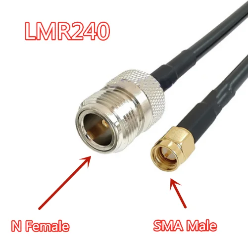 LMR240 Cable N Female Jack to SMA Male Plug Connector 50-4 LMR-240 RF Coaxial Pigtail Jumper Cable 50 ohm
LMR240 Cable N Female Jack to SMA Male Plug Connector 50-4 LMR-240 RF Coaxial Pigtail Jumper Cable 50 ohm
