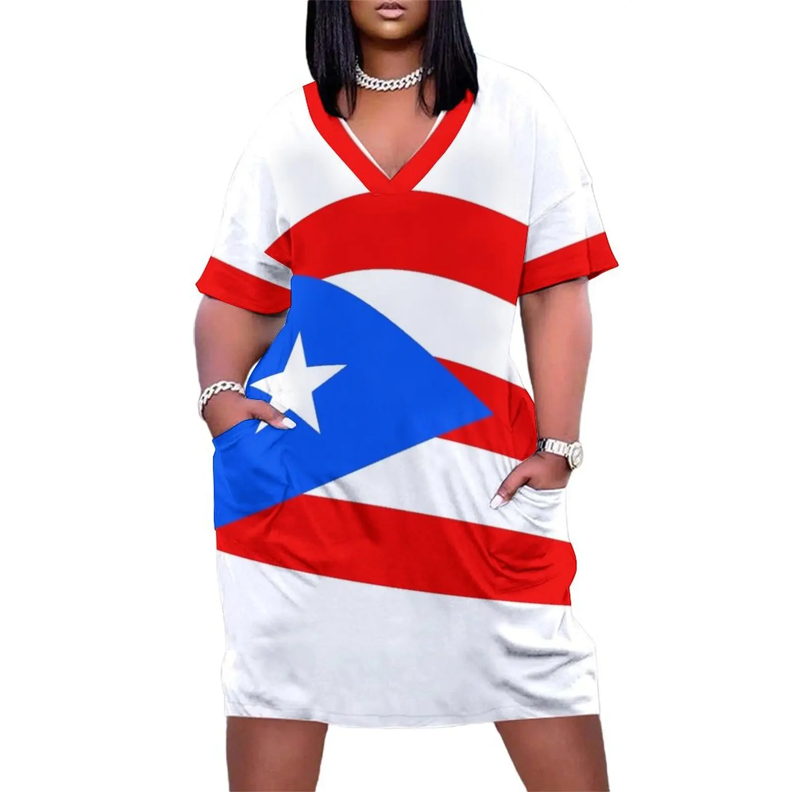 Puerto Rico Flag design - Beautiful Puerto Rico Loose Pocket Dress womens dress evening dresses ladies
Puerto Rico Flag design - Beautiful Puerto Rico Loose Pocket Dress womens dress evening dresses ladies