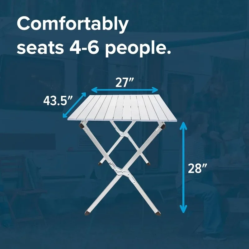 Camco Aluminum Roll-Up Campsite Table with Carrying Bag - Ideal for Tailgating, Camping, The Beach, Parties and More
Camco Aluminum Roll-Up Campsite Table with Carrying Bag - Ideal for Tailgating, Camping, The Beach, Parties and More