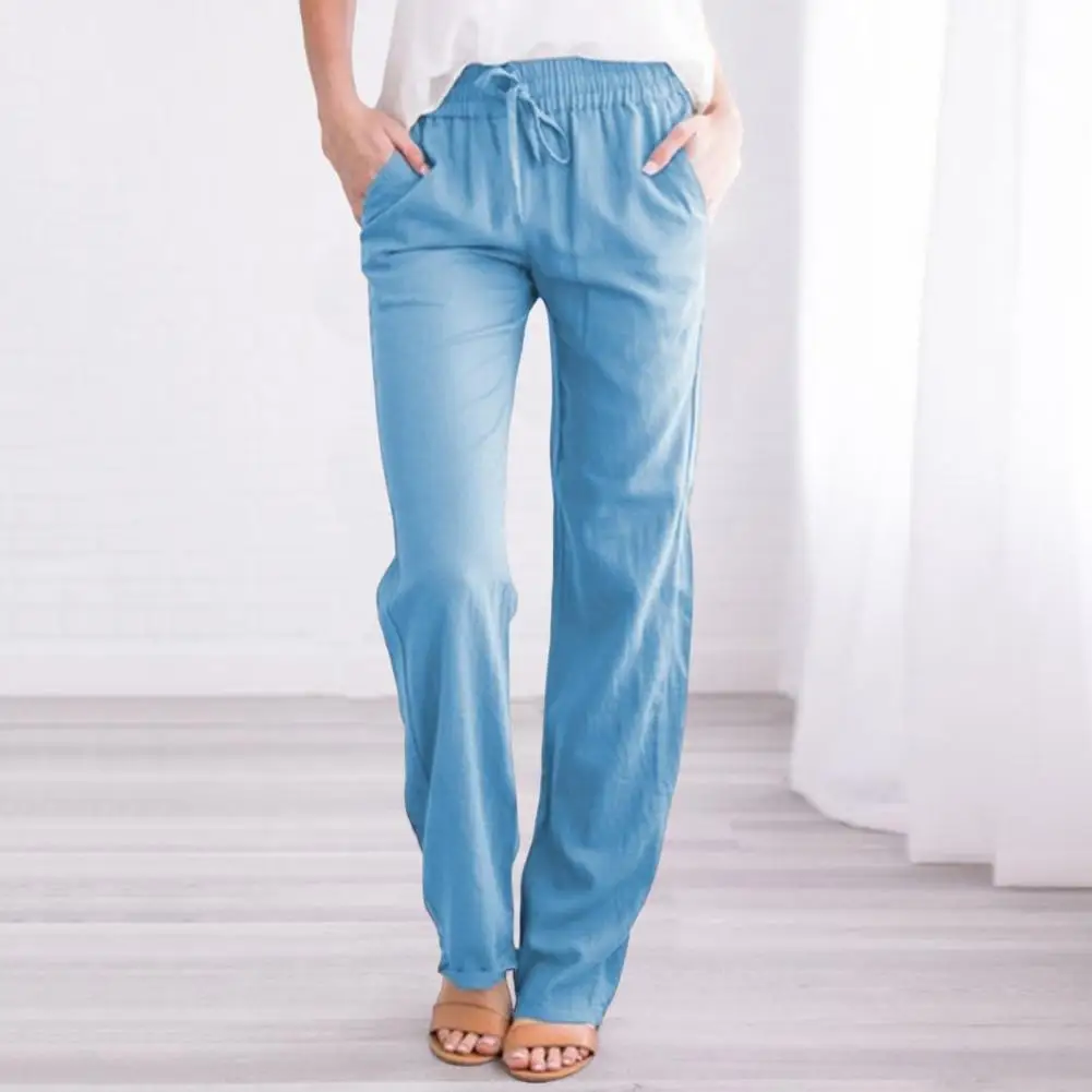 Summer Cotton Linen Wide Leg Pants For Women Pants Full Length Casual Pants Female Solid Loose High Waist Straight Trousers Soft
Summer Cotton Linen Wide Leg Pants For Women Pants Full Length Casual Pants Female Solid Loose High Waist Straight Trousers Soft