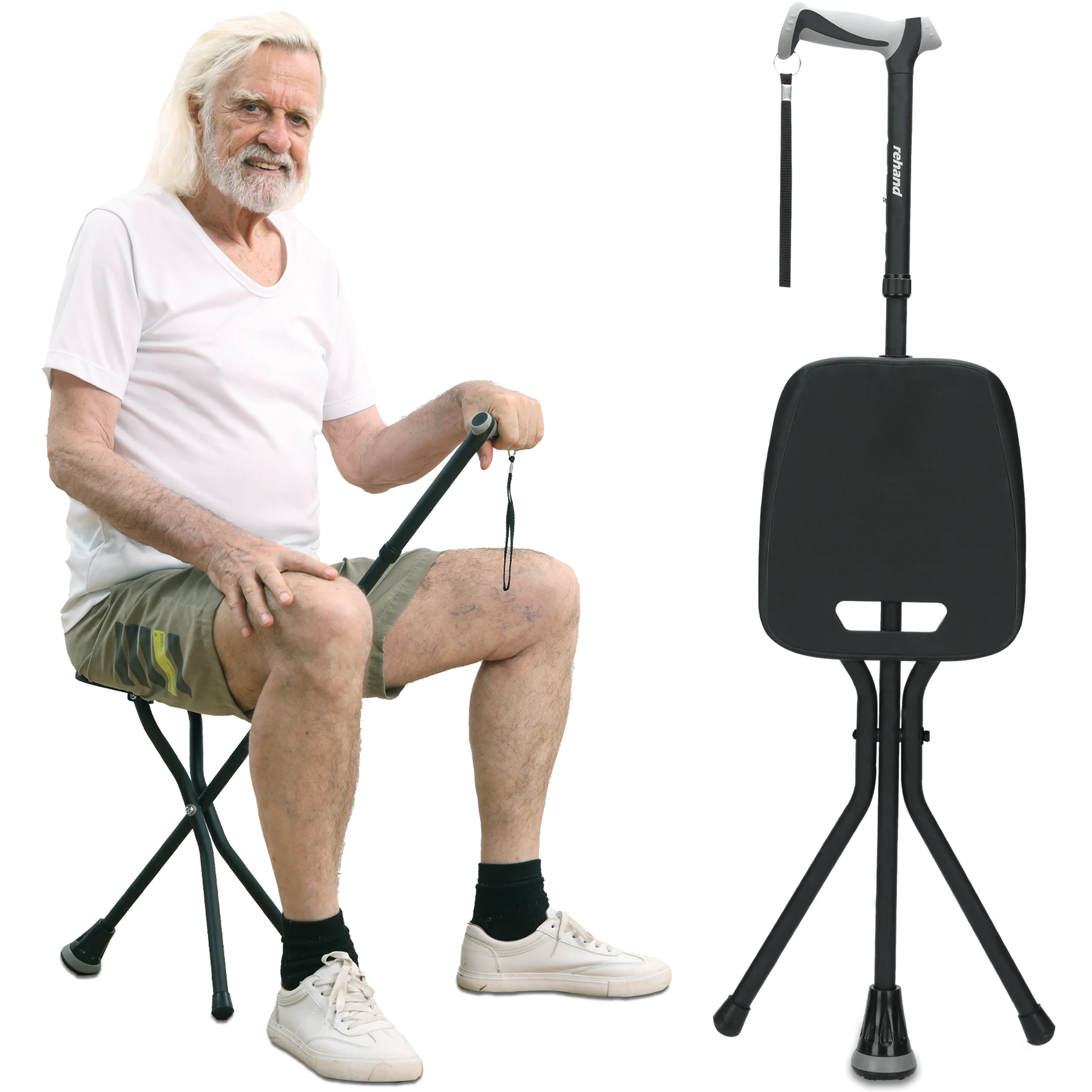 New Design Hot-Sale Robust Aluminum Seat Cane With Comfortable Wide Grip Handle Collapsible Stable Tripod Configuration
New Design Hot-Sale Robust Aluminum Seat Cane With Comfortable Wide Grip Handle Collapsible Stable Tripod Configuration