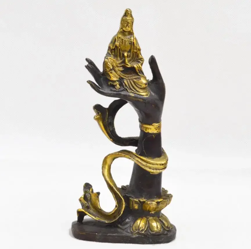Pure copper business fair sales gifts hand holding Guanyin metal crafts ornaments
Pure copper business fair sales gifts hand holding Guanyin metal crafts ornaments
