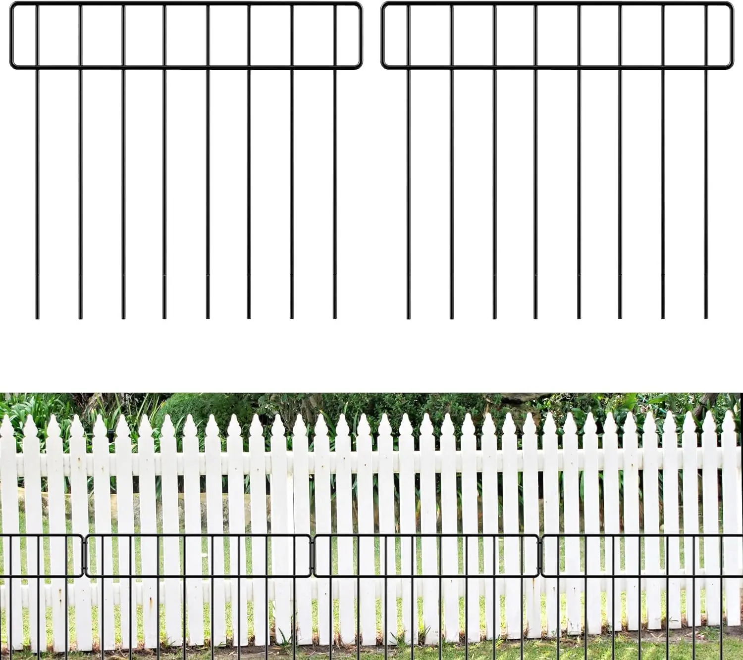 42.5FT No Dig Animal Barrier Fence Panels - 30 Pack Heavy-Duty Metal Garden Fence for Dogs and Rabbits
42.5FT No Dig Animal Barrier Fence Panels - 30 Pack Heavy-Duty Metal Garden Fence for Dogs and Rabbits