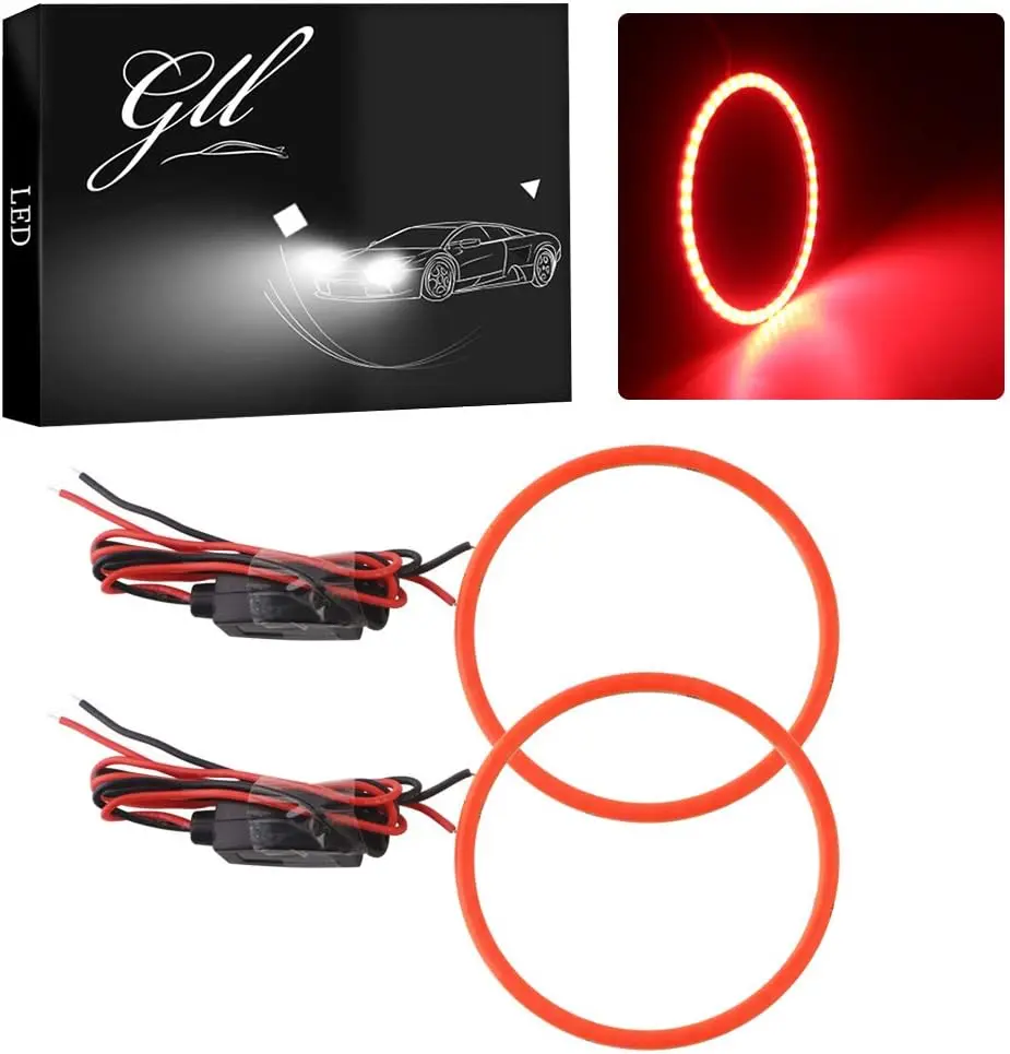 70mm 60SMD COB LED Angel Eyes Halo Ring Light Red 1-Set for Headlight
70mm 60SMD COB LED Angel Eyes Halo Ring Light Red 1-Set for Headlight