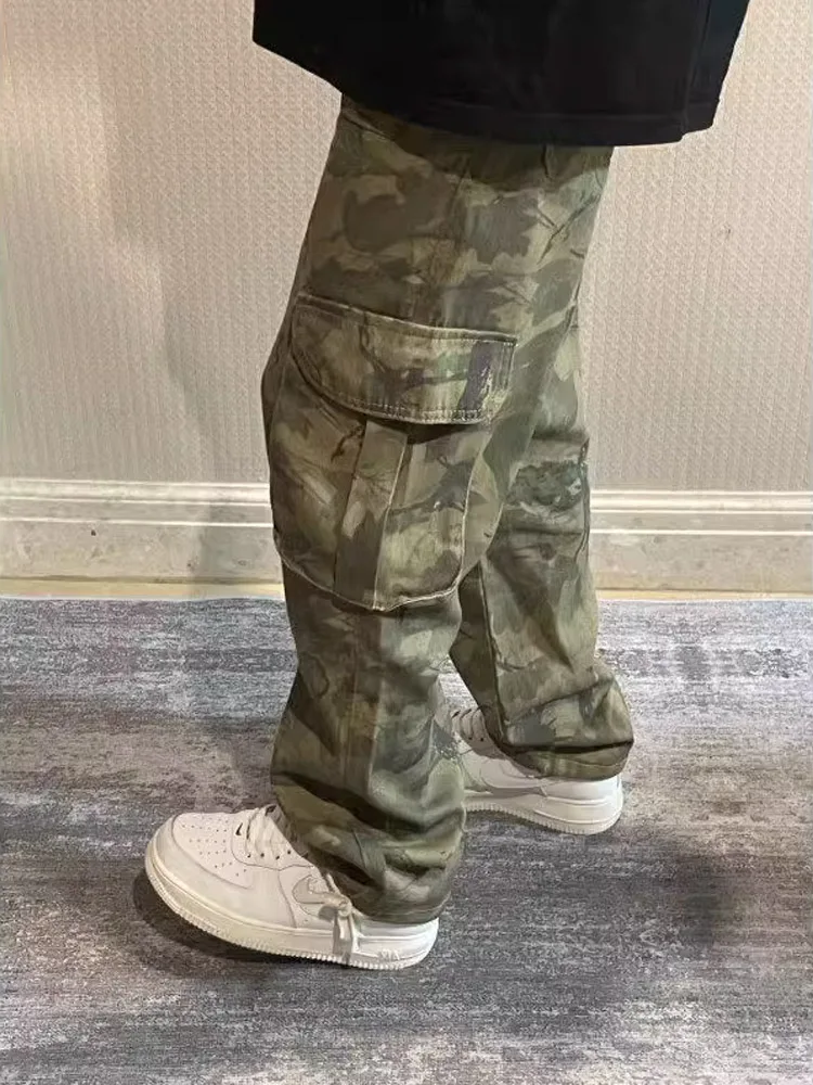 American Retro Camouflage Pants Men's Large ket Design Straight Leg Workwear Loose Fit Casual Trousers Vintage Wide Leg
American Retro Camouflage Pants Men's Large ket Design Straight Leg Workwear Loose Fit Casual Trousers Vintage Wide Leg