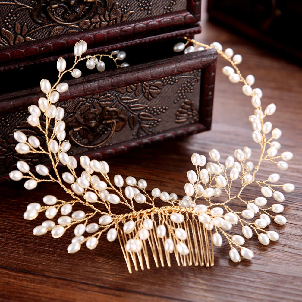 Pearl Bridal Hair Decoration Elegant Bride Headpiece Bridal Hair Decoration Wedding Party Accessories Pearl Flower Design
Pearl Bridal Hair Decoration Elegant Bride Headpiece Bridal Hair Decoration Wedding Party Accessories Pearl Flower Design