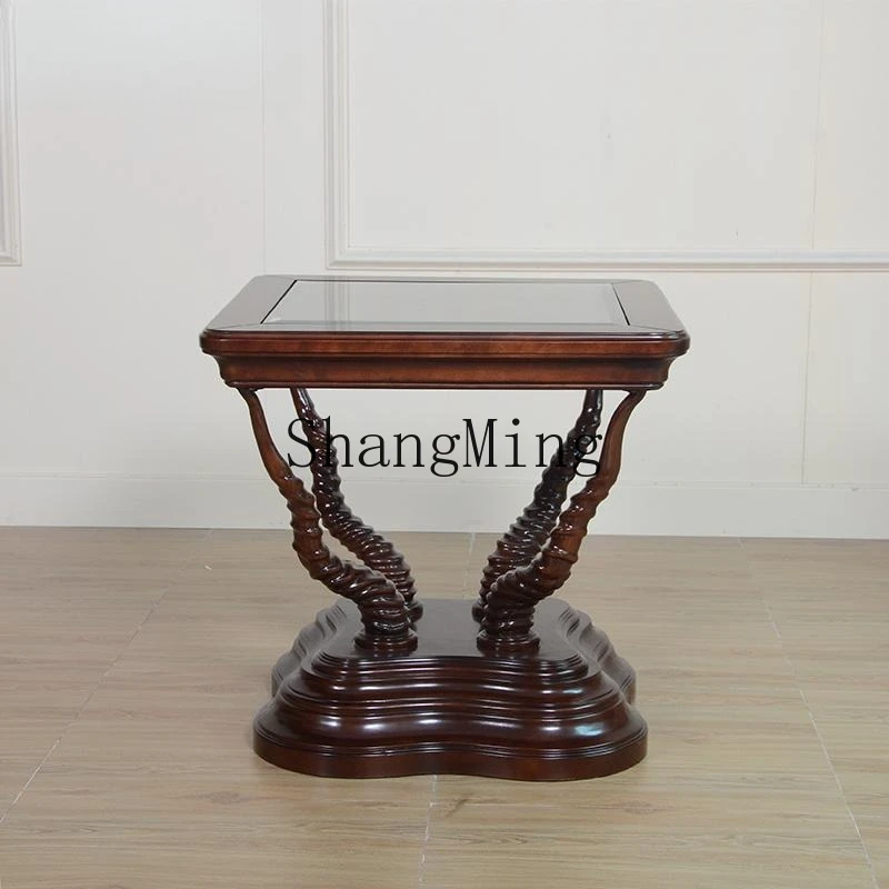 CL retro old horn sofa edge square small coffee table
CL retro old horn sofa edge square small coffee table