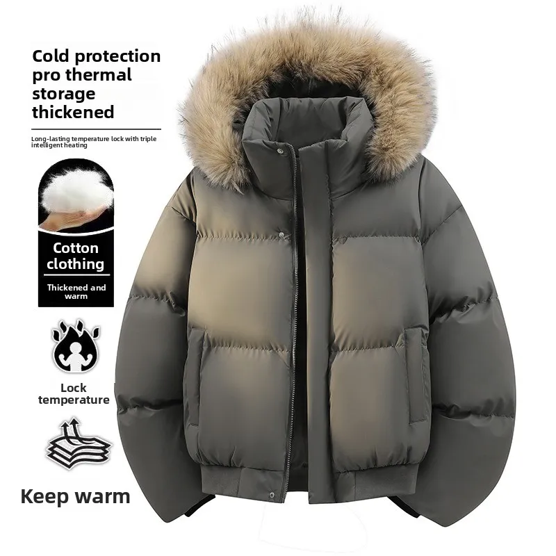 Man Parka Jacket Winter Fur Collar Warm Jacket Men Solid Color Hooded Parka Coats Outwear American Style Couple Winter Coat Men
Man Parka Jacket Winter Fur Collar Warm Jacket Men Solid Color Hooded Parka Coats Outwear American Style Couple Winter Coat Men