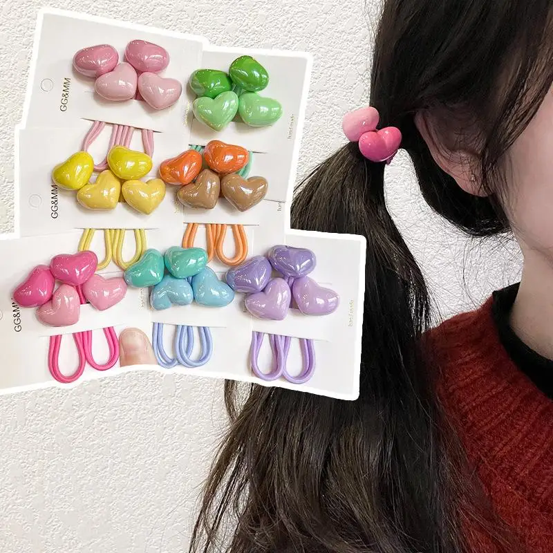 2pcs/lot Acrylic Heart Cartoon Elastic Hair Band Sets Hair Accessories Girls Handmade Hair Tie Headband Rubber Band
2pcs/lot Acrylic Heart Cartoon Elastic Hair Band Sets Hair Accessories Girls Handmade Hair Tie Headband Rubber Band