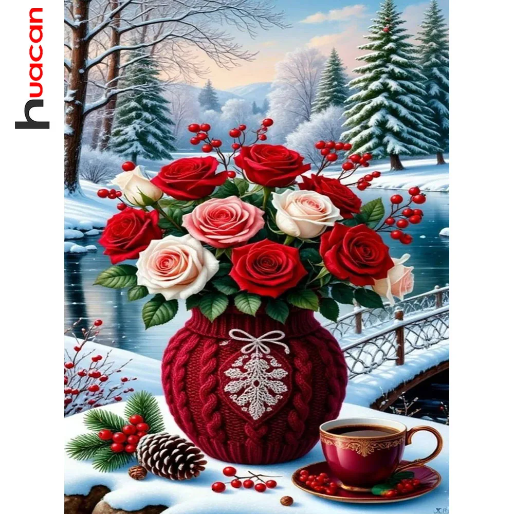Huacan Новые поступления 2025 Алмазная картина Роза Ваза Зима Алмазная вышивка Цветочный пейзаж Полный подарок ручной работы
Huacan Новые поступления 2025 Алмазная картина Роза Ваза Зима Алмазная вышивка Цветочный пейзаж Полный подарок ручной работы