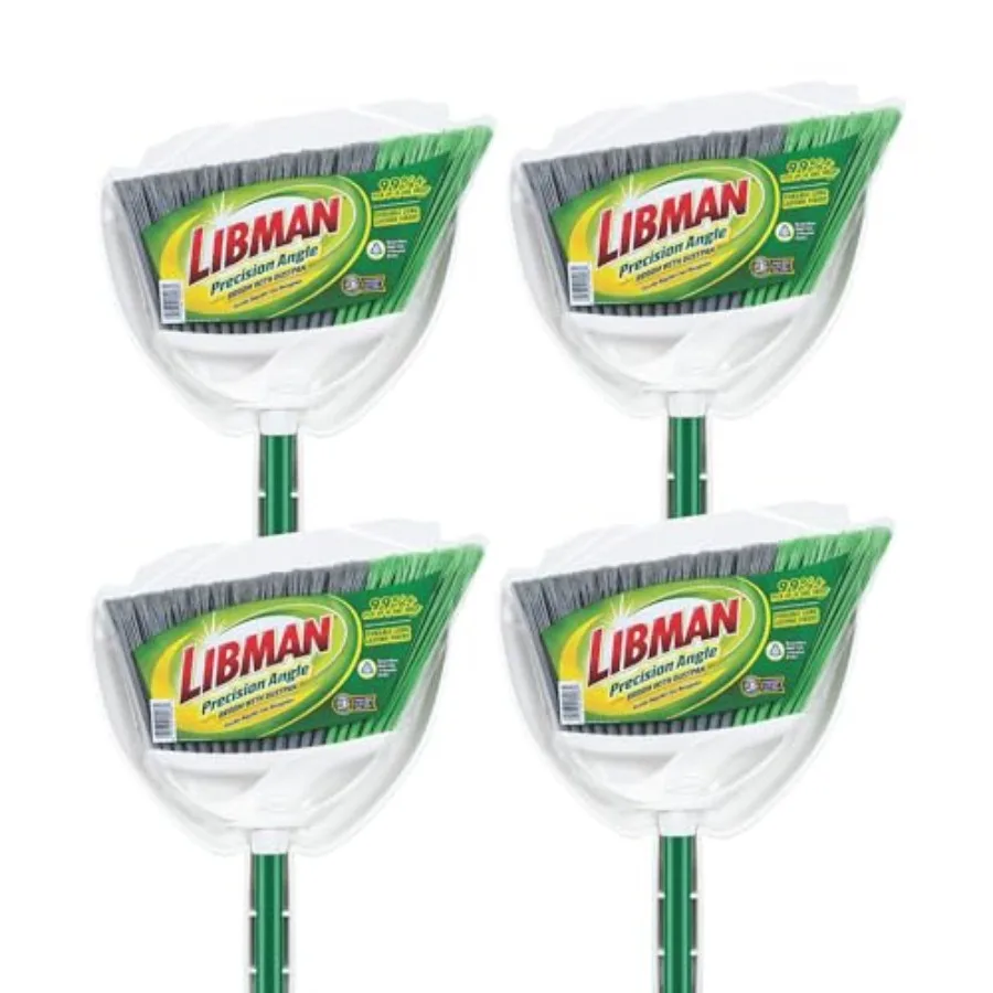 206 Precision Angle Broom with Dust Pan, Steel Handle, 11" Wide, Green and White Pack of 4
206 Precision Angle Broom with Dust Pan, Steel Handle, 11" Wide, Green and White Pack of 4