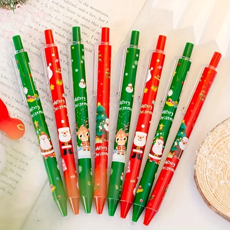 6 Pcs Christmas Themed Pens Manual Operation, Holiday Stationery School Office, Artistic Writing Christmas Party Favors Gifts
6 Pcs Christmas Themed Pens Manual Operation, Holiday Stationery School Office, Artistic Writing Christmas Party Favors Gifts